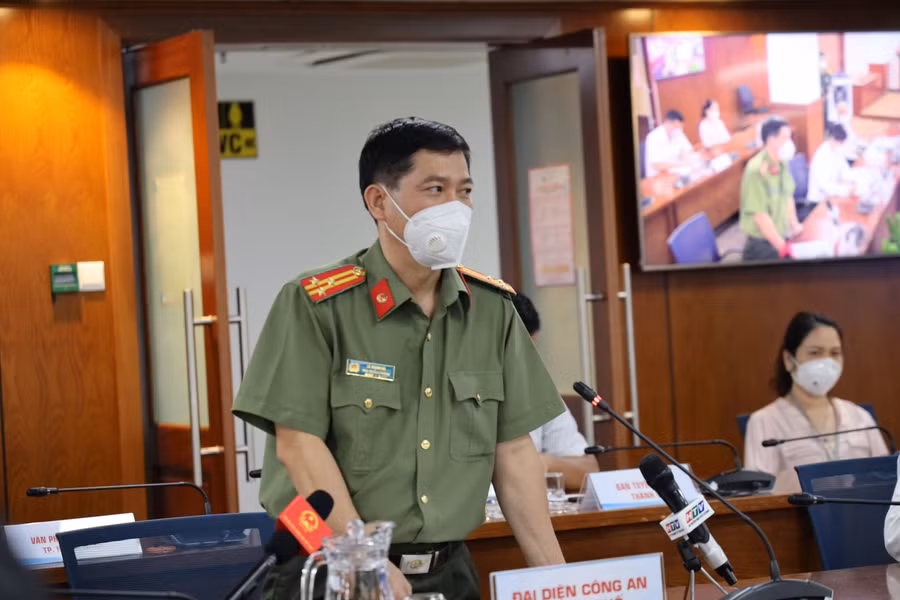 Thượng tá Lê Mạnh Hà. Ảnh: Huyền Mai.