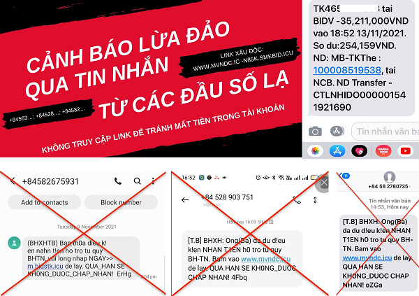 Một cảnh báo về mạo danh BHXH Việt Nam để lừa đảo được đăng trên website BHXH Việt Nam.