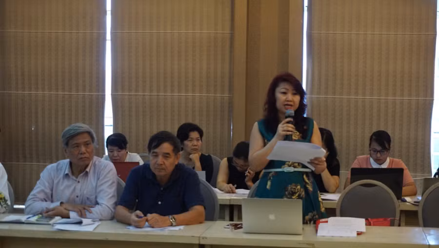 Bà Nguyễn Thị Kim Dung phát biểu tại hội thảo