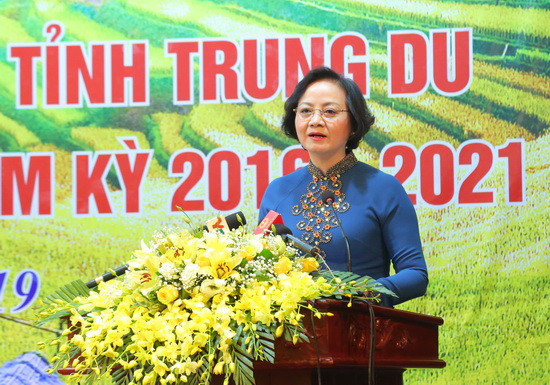 Bà Phạm Thị Thanh Trà phát biểu chào mừng hội nghị. Bà Phạm Thị Thanh Trà phát biểu chào mừng hội nghị.