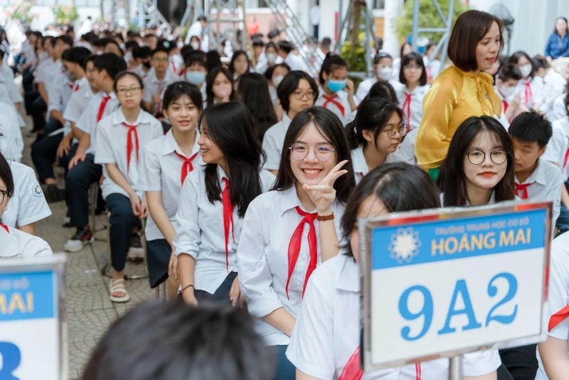 Quá tải trường lớp ở quận Hoàng Mai đã diễn ra nhiều năm qua. Ảnh minh họa