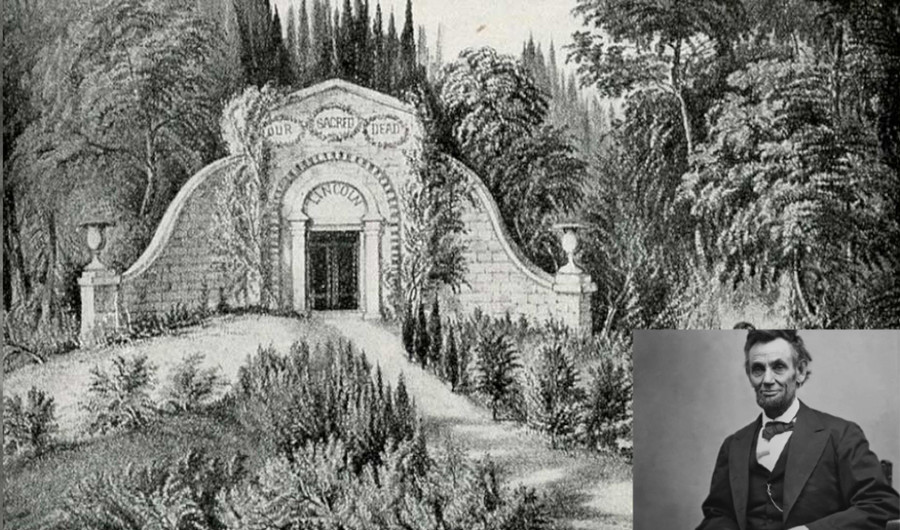 Abraham Lincoln (1809 – 1865) và ngôi mộ của ông ở Nghĩa trang Oak Ridge. Abraham Lincoln (1809 – 1865) và ngôi mộ của ông ở Nghĩa trang Oak Ridge.
