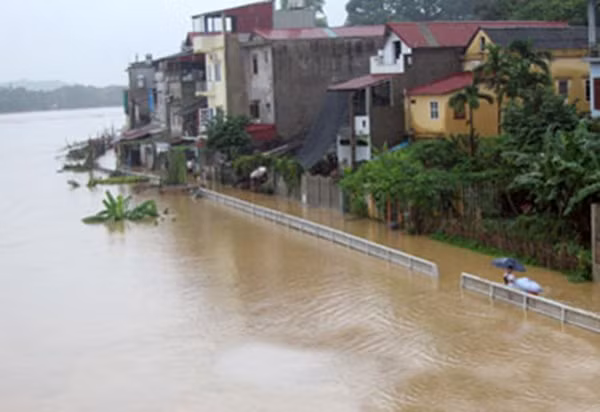 Cảnh báo lũ trên sông Thao đoạn chảy qua Yên Bái (Internet)