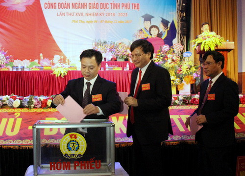 Đại hội bỏ phiếu bầu BCH Công đoàn ngành Giáo dục tỉnh Phú Thọ nhiệm kỳ 2018 - 2023 Đại hội bỏ phiếu bầu BCH Công đoàn ngành Giáo dục tỉnh Phú Thọ nhiệm kỳ 2018 - 2023