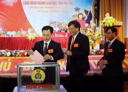 Đại hội bỏ phiếu bầu BCH Công đoàn ngành Giáo dục tỉnh Phú Thọ nhiệm kỳ 2018 - 2023 Đại hội bỏ phiếu bầu BCH Công đoàn ngành Giáo dục tỉnh Phú Thọ nhiệm kỳ 2018 - 2023