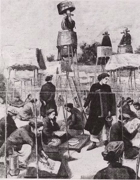 Bị án “chung thân bất đắc ứng thí”, 18 năm sau Nguyễn Văn Giao được ân xá tiếp tục lều chõng. Ảnh minh họa.