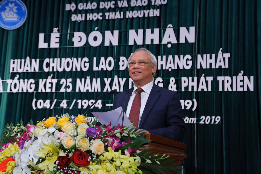 Phó Chủ tịch Quốc hội Uông Chu Lưu phát biểu tại buổi lễ. Ảnh: Việt Hà