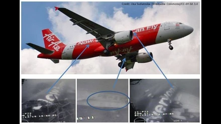 Chụp được thân máy bay AirAsia bị nạn dưới đáy biển