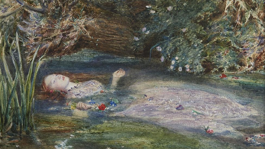 Bức họa Ophelia với Siddal là nguyên mẫu của họa sĩ John Everett Millais (1829 - 1896). Ảnh: Bbc.com Bức họa Ophelia với Siddal là nguyên mẫu của họa sĩ John Everett Millais (1829 - 1896). Ảnh: Bbc.com