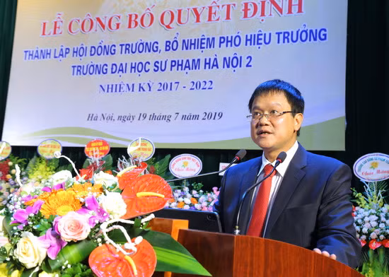 Thứ trưởng Lê Hải An phát biểu tại buổi lễ. Ảnh: Việt Hà