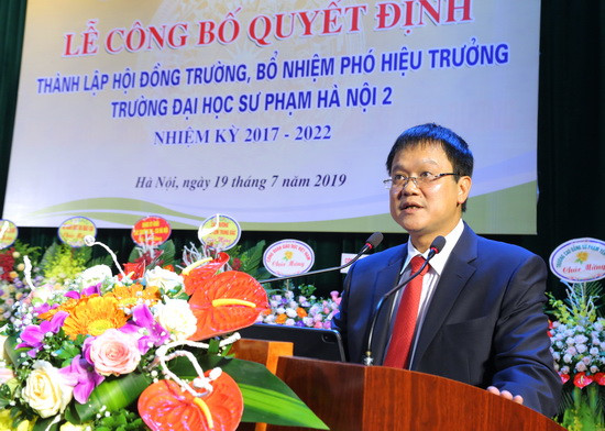 Thứ trưởng Lê Hải An phát biểu tại buổi lễ. Ảnh: Việt Hà