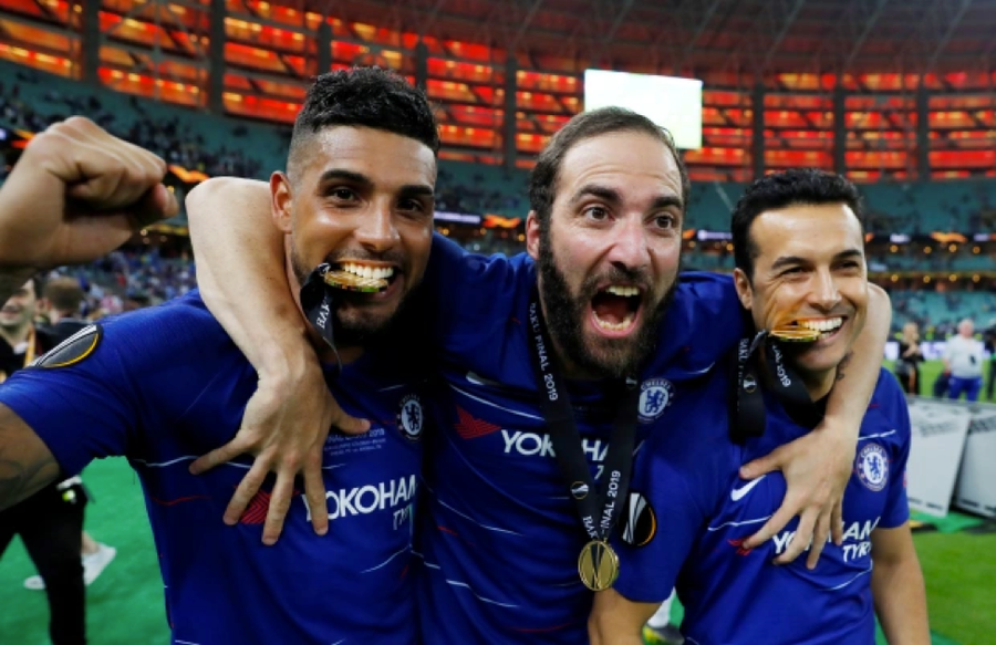 Emerson vô địch Europa League 2019 cùng Chelsea.