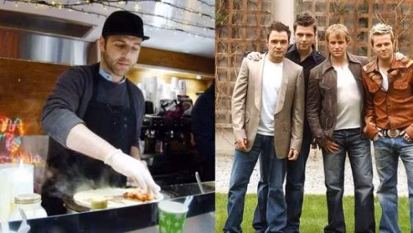 Cựu thành viên Westlife bán bánh, cà phê dạo kiếm sống
