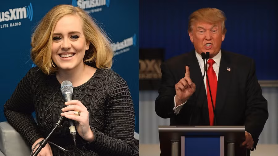 Adele không cho phép ông Donald Trump phát nhạc của mình trong chiến dịch tranh cử. Adele không cho phép ông Donald Trump phát nhạc của mình trong chiến dịch tranh cử.