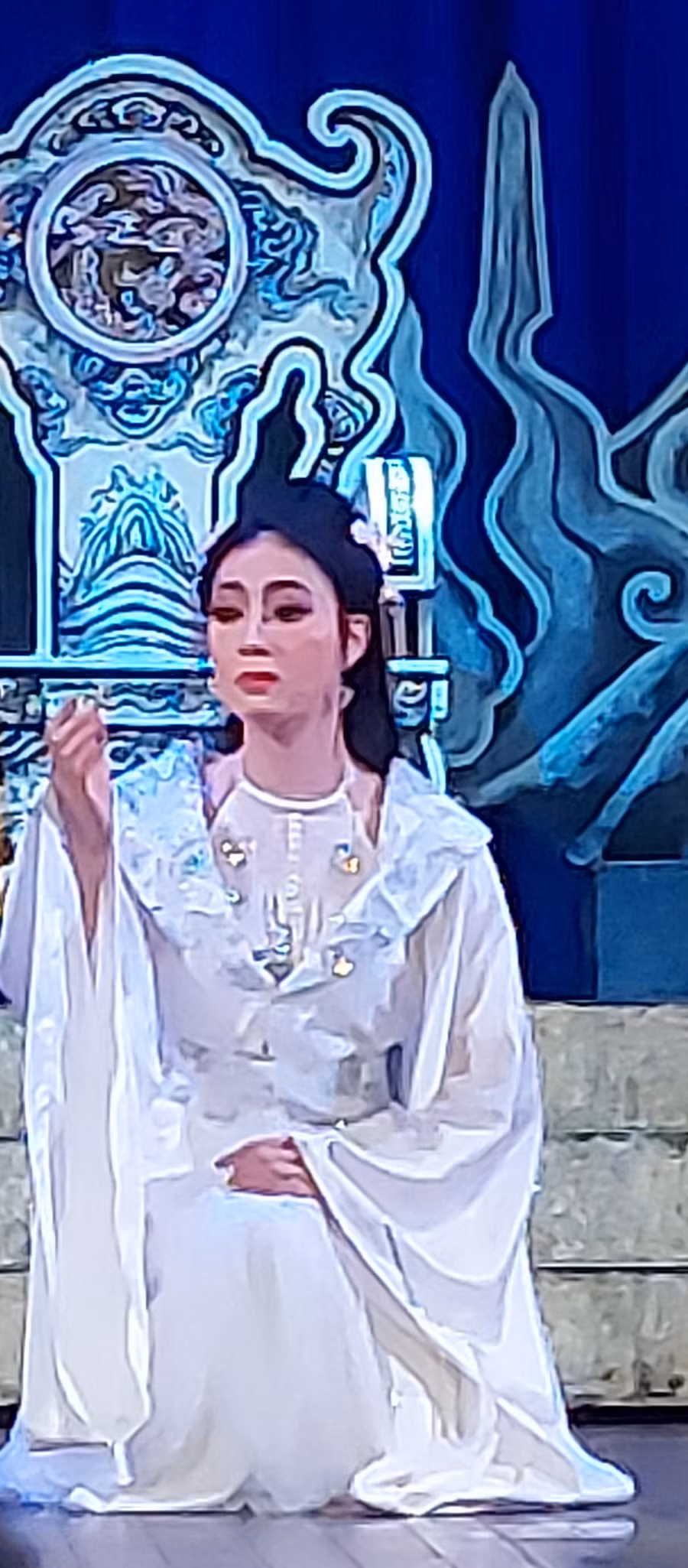 Nghệ sĩ Thùy Dung hóa thân thành công chúa An Tư vì nước quên thân. Ảnh: Bình Thanh.