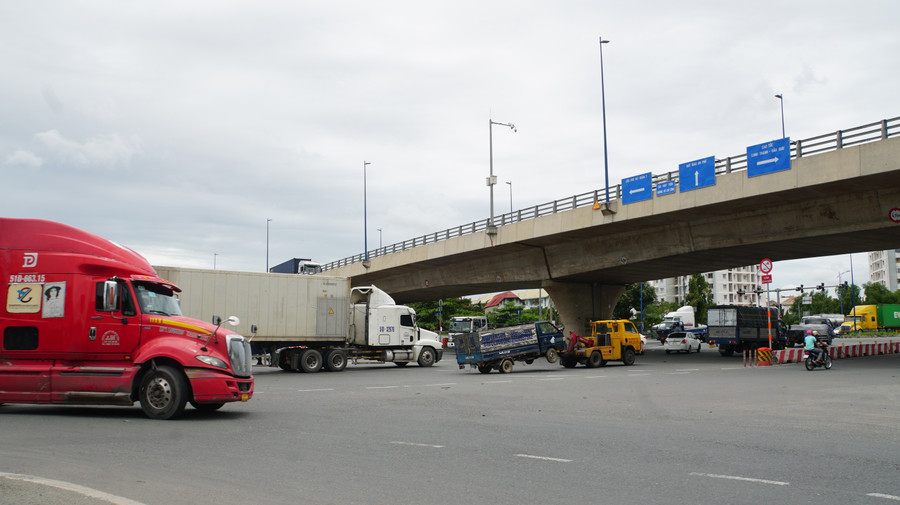 Nút giao thông Mỹ Thủy, TP Thủ Đức - một trong các nút giao có lưu lượng giao thông lớn nhất TPHCM.