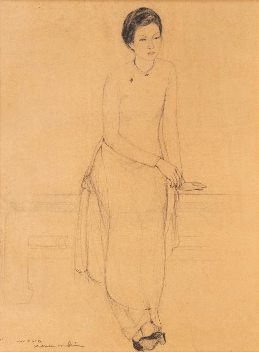 Tác phẩm 'Cô gái Hiện đại' của Lương Xuân Nhị - giá ước tính 40.000 – 50.000 EUR.