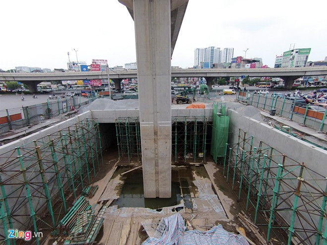 Giao lộ 4 tầng đầu tiên ở Việt Nam đang hình thành