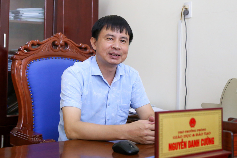Ông Nguyễn Danh Cường, Phó Trưởng phòng GD&amp;ĐT huyện Ba Vì.