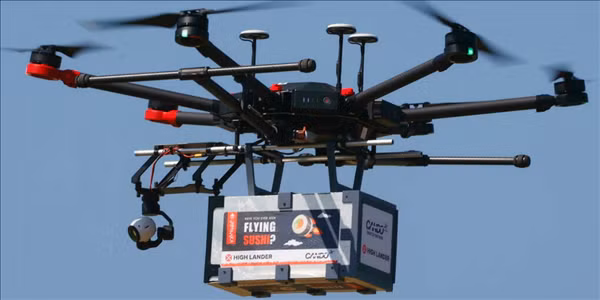 Máy bay không người lái giao hàng tại Israel.