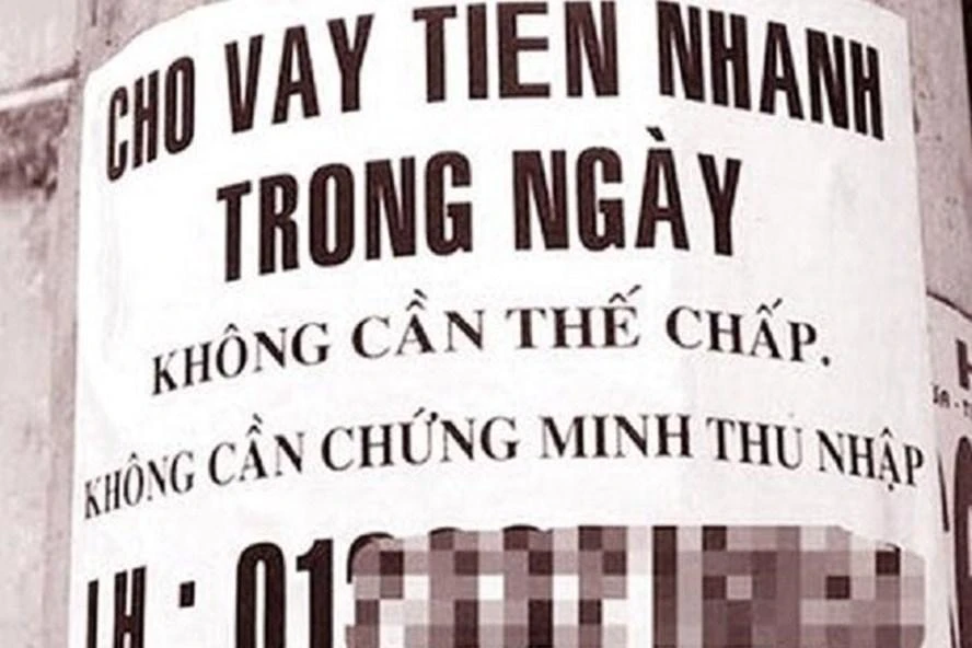 Hình thức cho vay tín dụng đen ngày càng tinh vi. Ảnh minh hoạ