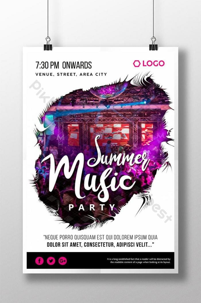 Poster quảng bá một chương trình âm nhạc. Ảnh: NVCC