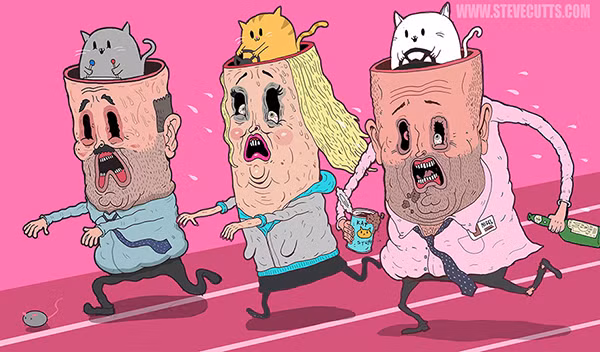 Bộ hình đáng suy ngẫm về con người thời hiện đại