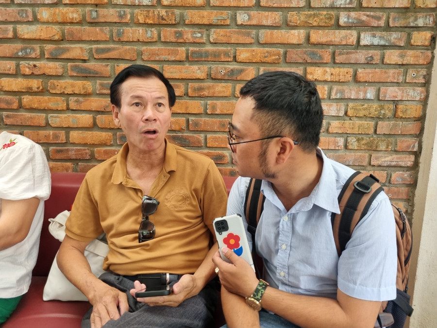 Ông Mai Trọng Sinh phản ánh với phóng viên Báo GD&TĐ. Ông Mai Trọng Sinh phản ánh với phóng viên Báo GD&TĐ.