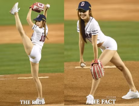 Hoa hau co bap Han Quoc gay sot voi man nem bong chay sexy - Anh 4