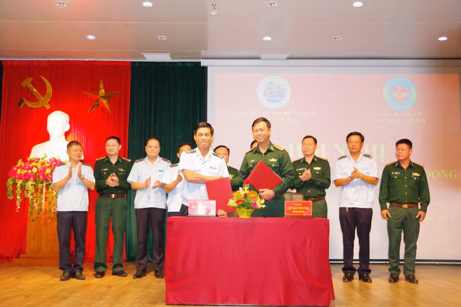 BĐBP Quảng Trị và Hải Quan tỉnh ký kết kế hoạch phối hợp hoạt động giữa 2 lực lượng thời gian tới.