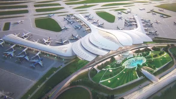 Phối cảnh sân bay Long Thành. Ảnh: Bộ Giao thông vận tải.