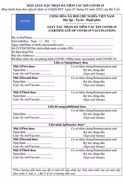 Vì sao mẫu giấy chứng nhận vắc xin Covid-19 Bộ Y tế vừa ban hành có đến 7 mũi tiêm? ảnh 1