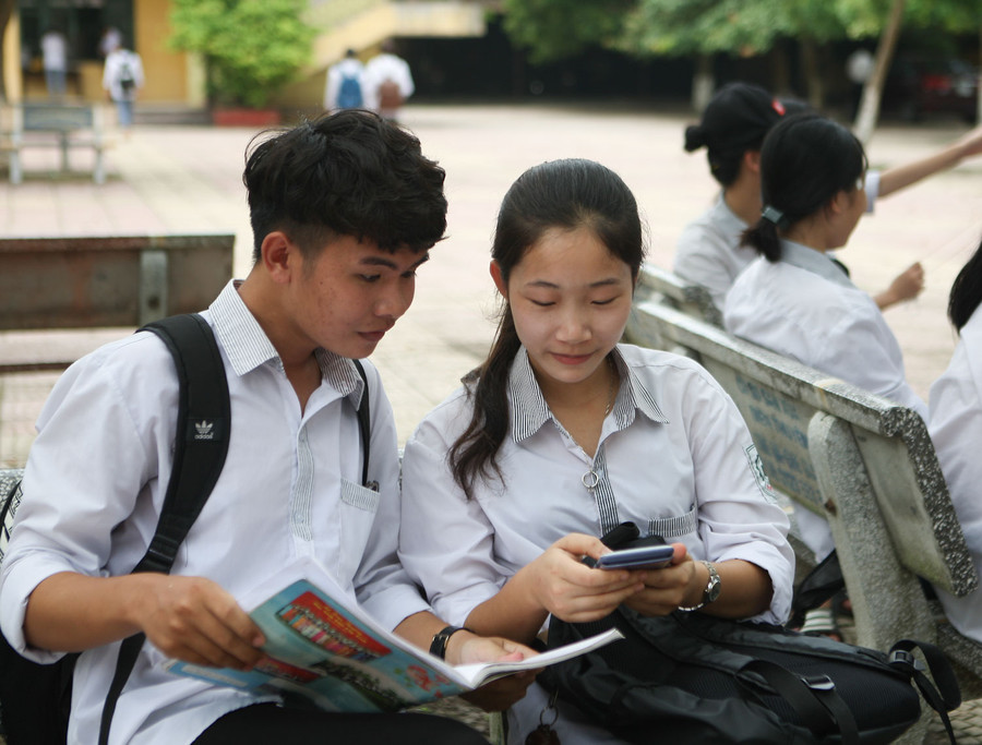 Thí sinh dự Kỳ thi THPT quốc gia 2019 bằng thực lực. Ảnh: Lê Tùng.