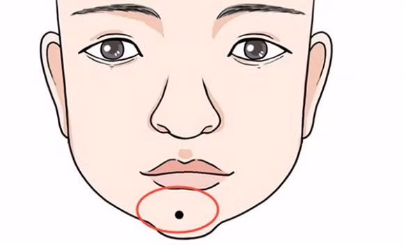 tử vi, nốt ruồi ở môi, vị trí nốt ruồi