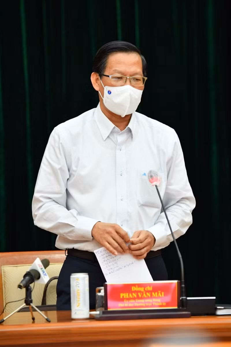 Phó Bí thư Thường trực Thành ủy Phan Văn Mãi. Ảnh: Trung tâm báo chí TP Hồ Chí Minh.