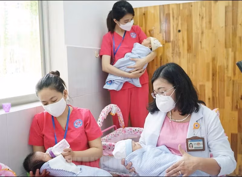 Các em bé được chăm sóc tại Trung tâm HOPE. Ảnh: S. Hải.
