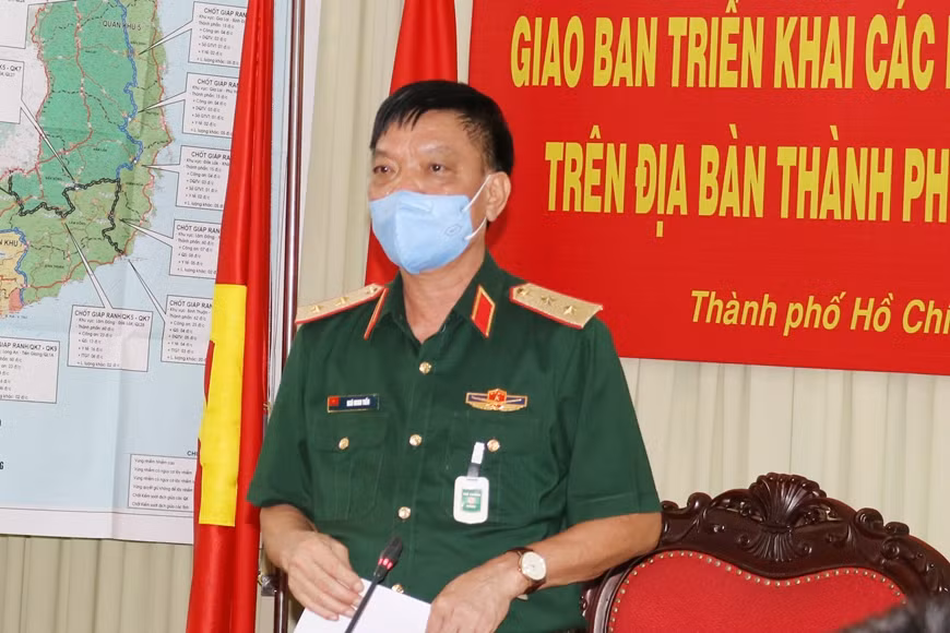 Trung tướng Ngô Minh Tiến phát biểu chỉ đạo hội nghị. Nguồn: VGP.