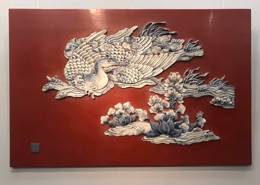 Tác phẩm trong triển lãm 'Linh thú thời nay' thể hiện sự độc đáo giữa kế thừa tinh hoa và phát triển cái mới.