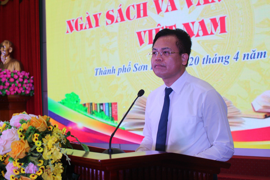 Ông Đỗ Văn Trụ, Chủ tịch UBND TP. Sơn La phát biểu.