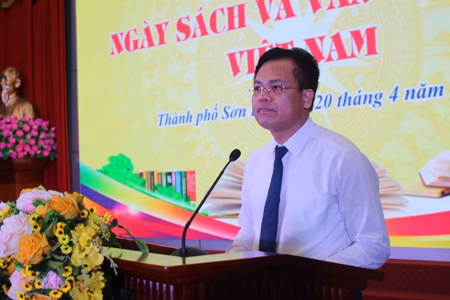 Ông Đỗ Văn Trụ, Chủ tịch UBND TP. Sơn La phát biểu.