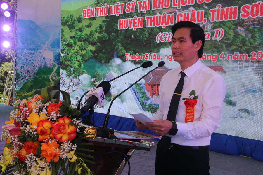 Ông Hoàng Quốc Khánh phát biểu tại lễ khánh thành. Ông Hoàng Quốc Khánh phát biểu tại lễ khánh thành.