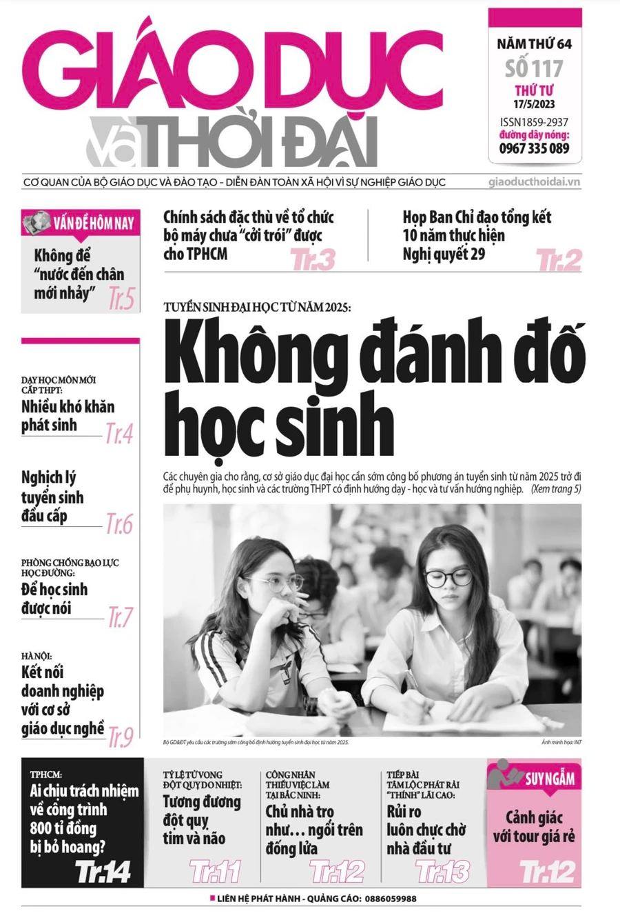 Tin tức báo in 17/5: Không đánh đố học sinh