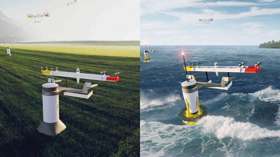 Hệ thống diều có thể được sử dụng trên bờ và ngoài khơi. Hệ thống diều có thể được sử dụng trên bờ và ngoài khơi.