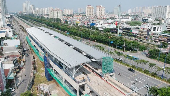 Nhà ga của tuyến metro Bến Thành - Suối Tiên. Ảnh: Cao Thắng.