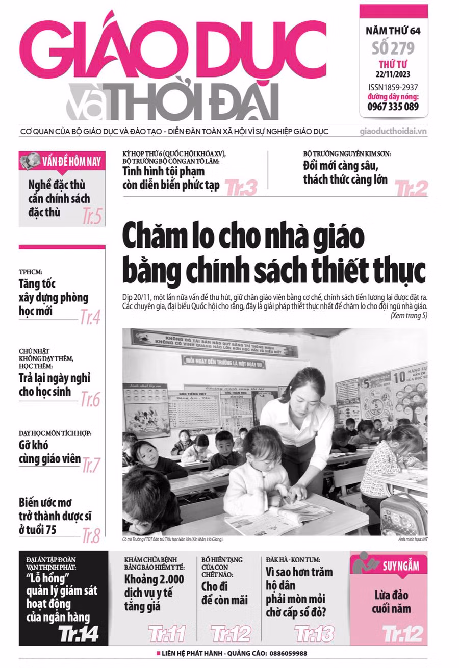 Tin tức báo in 22/11: Trả lại ngày nghỉ cho học sinh