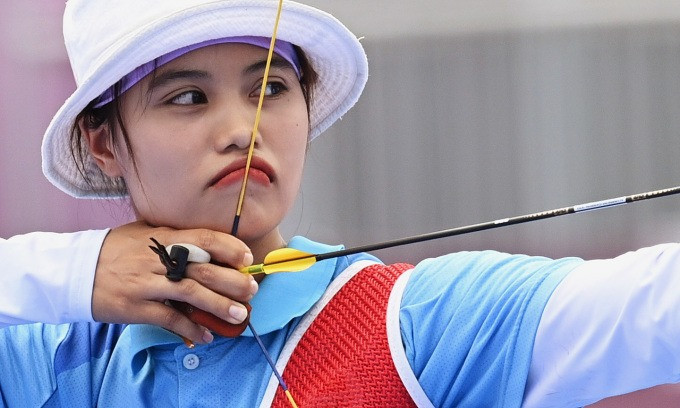 Cung thủ Đỗ Thị Ánh Nguyệt đã giành quyền dự Olympic Paris 2024. Cung thủ Đỗ Thị Ánh Nguyệt đã giành quyền dự Olympic Paris 2024.