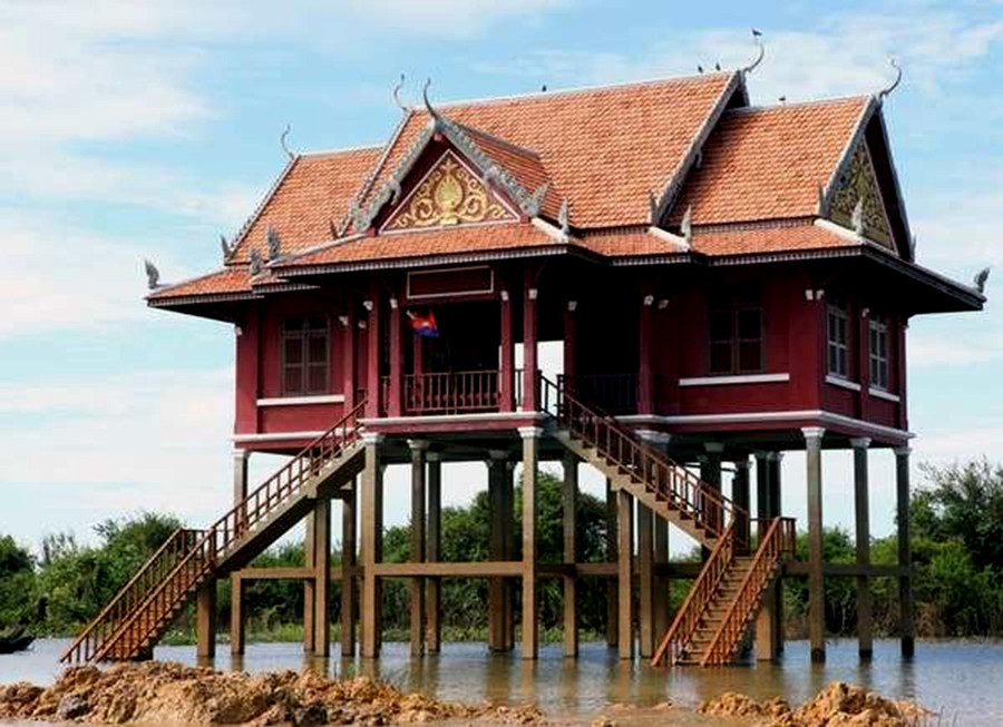 Kiến trúc nhà cột sàn Cambodia. Kiến trúc nhà cột sàn Cambodia.