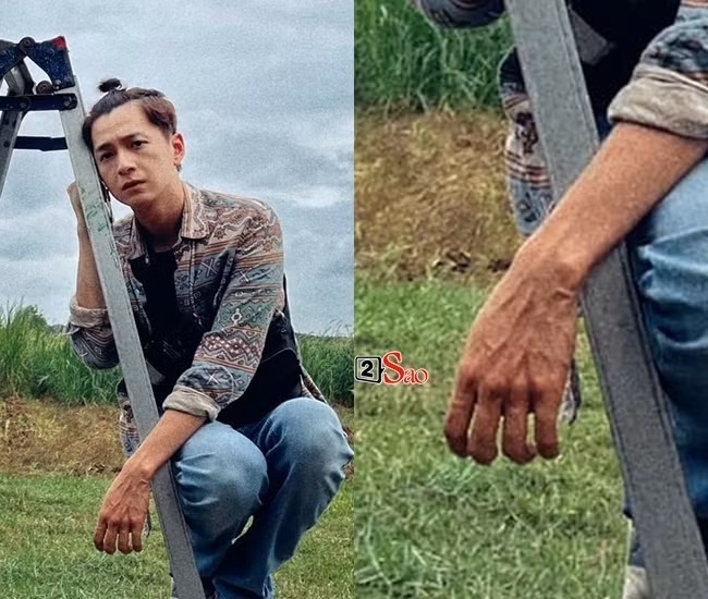 Bàn tay gầy guộc của ngôi sao 8X.