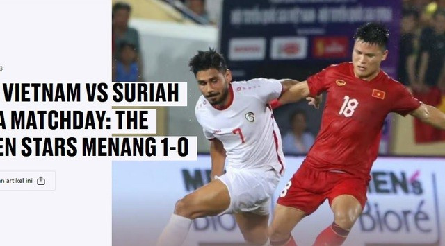 Tuấn Hải và tuyển Việt Nam nhận được nhiều khen ngợi từ truyền thông quốc tế khi thắng Syria.