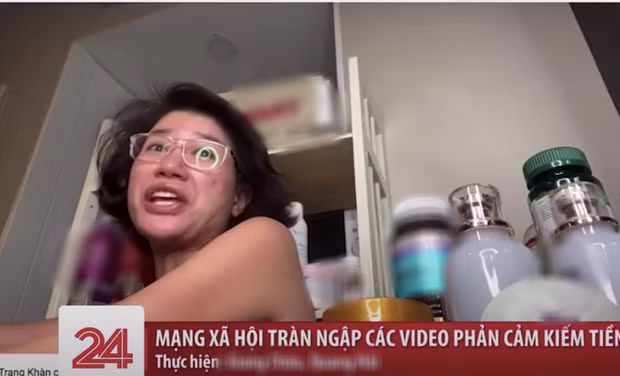 Trước đó, cô từng được VTV nêu tên vì có những phát ngôn chưa chuẩn mực, phản cảm. Ảnh chụp màn hình.